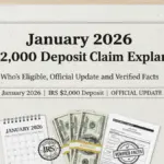 January 2026 IRS $2,000 Deposit Claim Explained