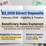 $2000 Direct Deposits February 2026