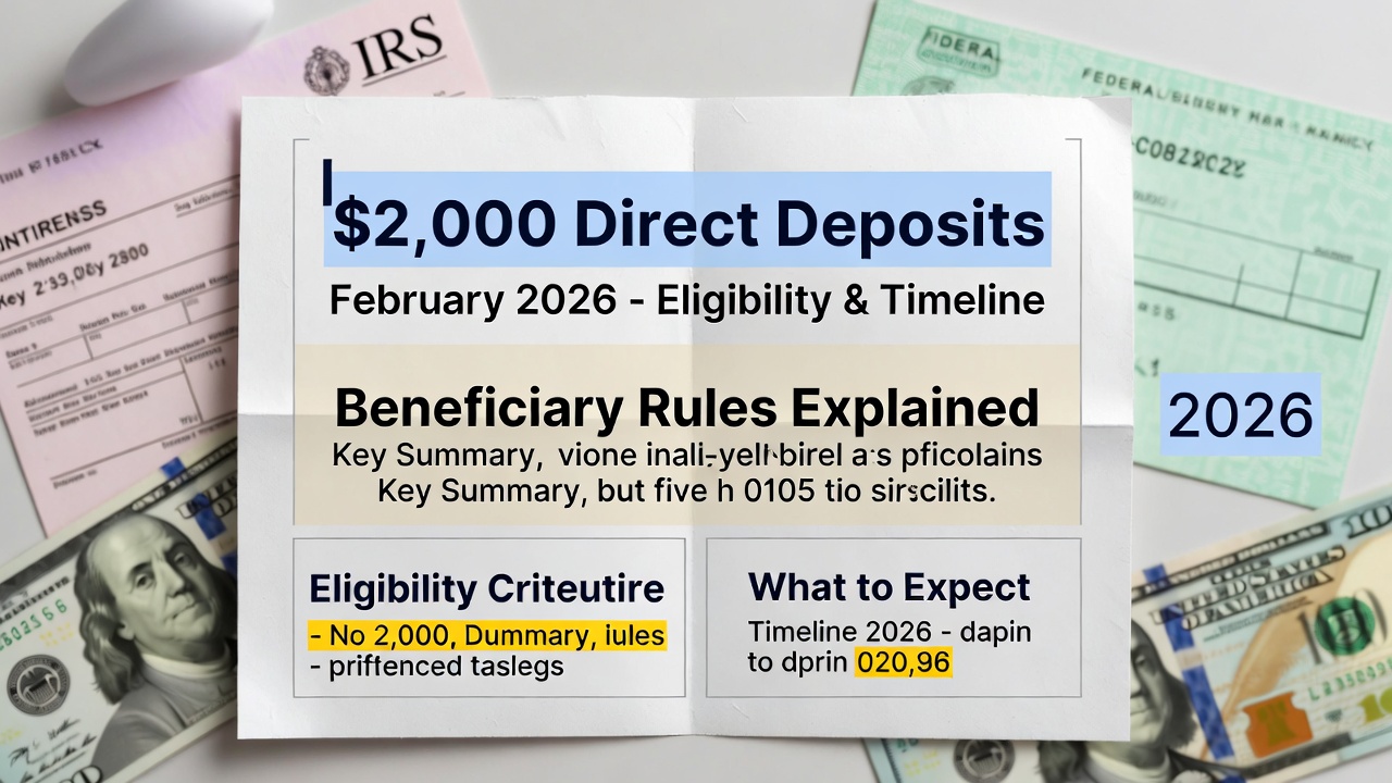$2000 Direct Deposits February 2026